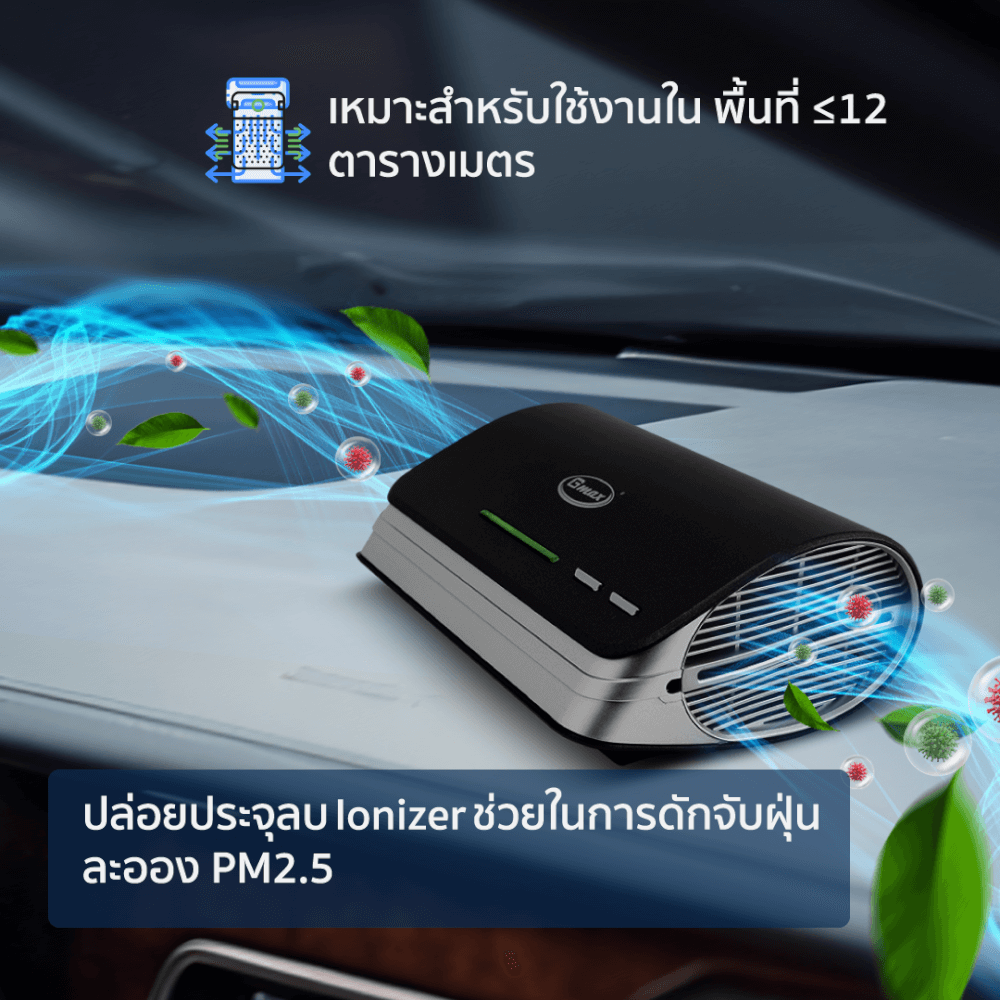 เครื่องฟอกอากาศในรถยนต์ GMAX AP-004 